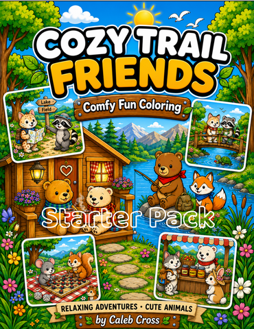 Cozy Starter Bundle Pack Printable Coloring Pages — Digital Download