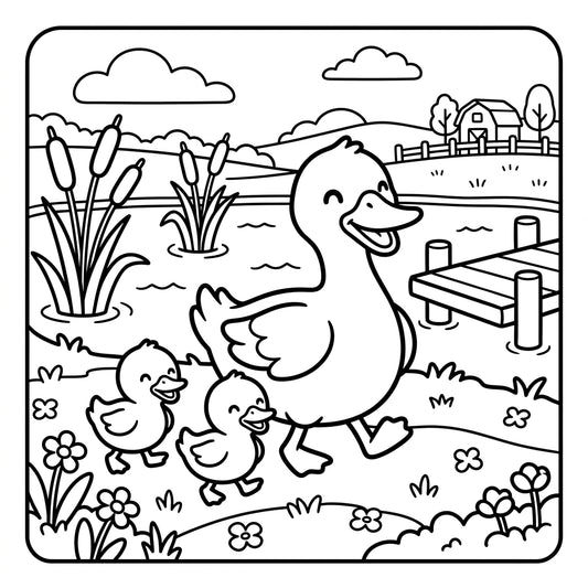 Cozy Farm Friends Coloring Book Print + Digital Bundle