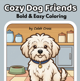 Cozy Dog Friends Printable Coloring Book — Digital Download