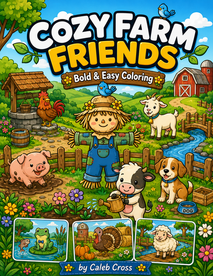 Complete Cozy Bundle Pack Printable Coloring Books — Digital Download