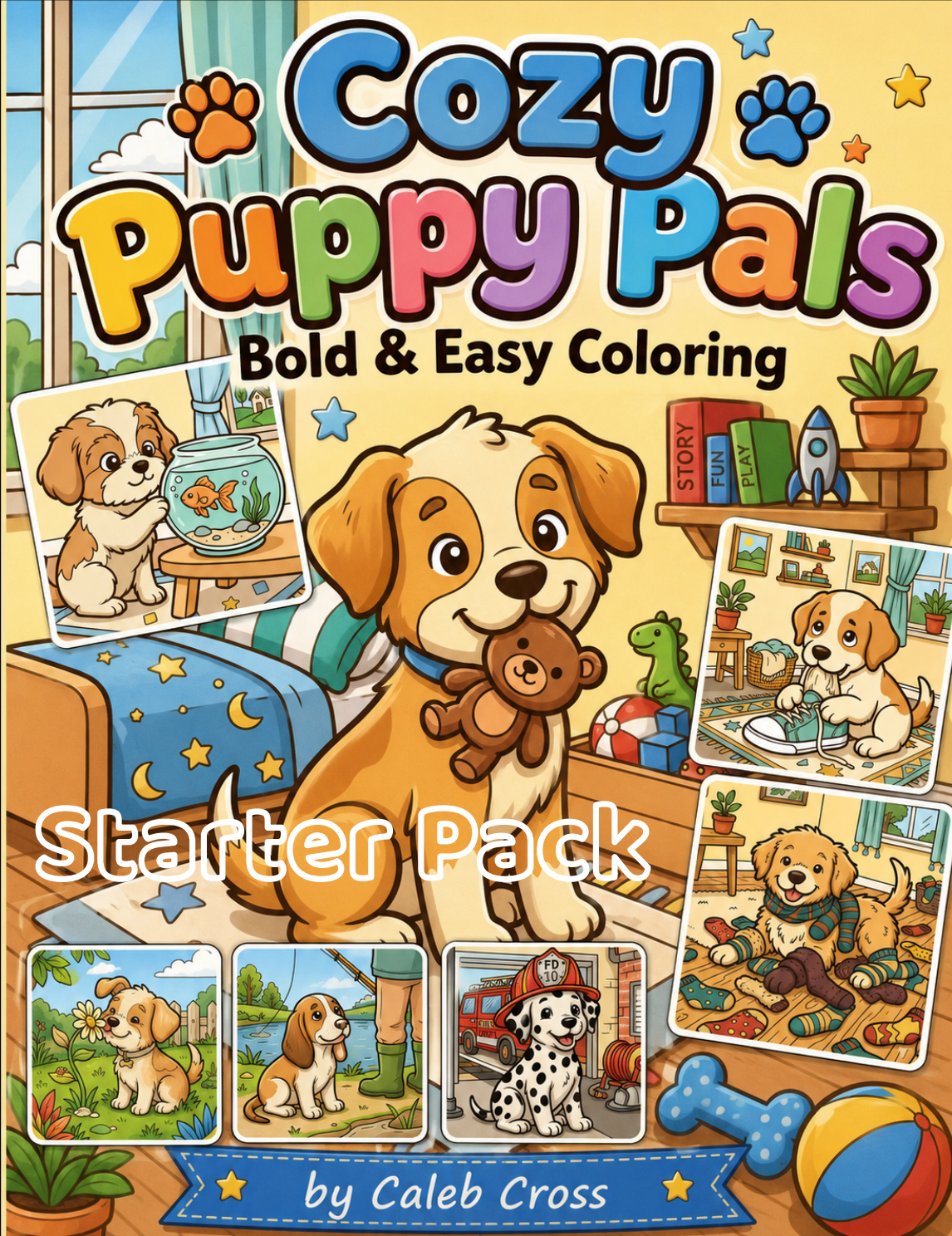 Cozy Starter Bundle Pack Printable Coloring Pages — Digital Download