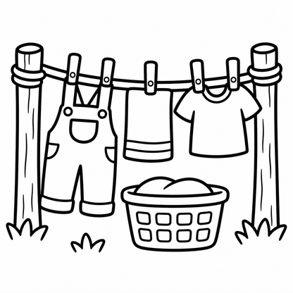 Simple Farm Life Printable Coloring Book — Digital Download