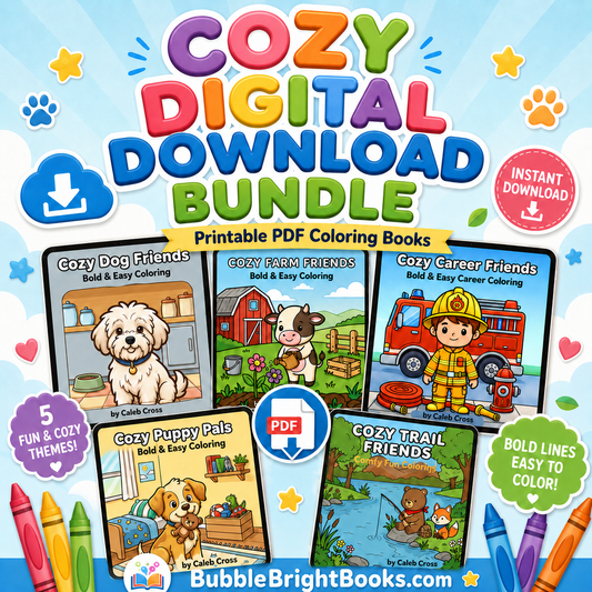 Complete Cozy Bundle Pack Printable Coloring Books — Digital Download