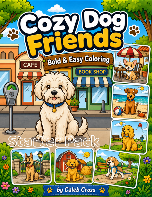 Cozy Starter Bundle Pack Printable Coloring Pages — Digital Download