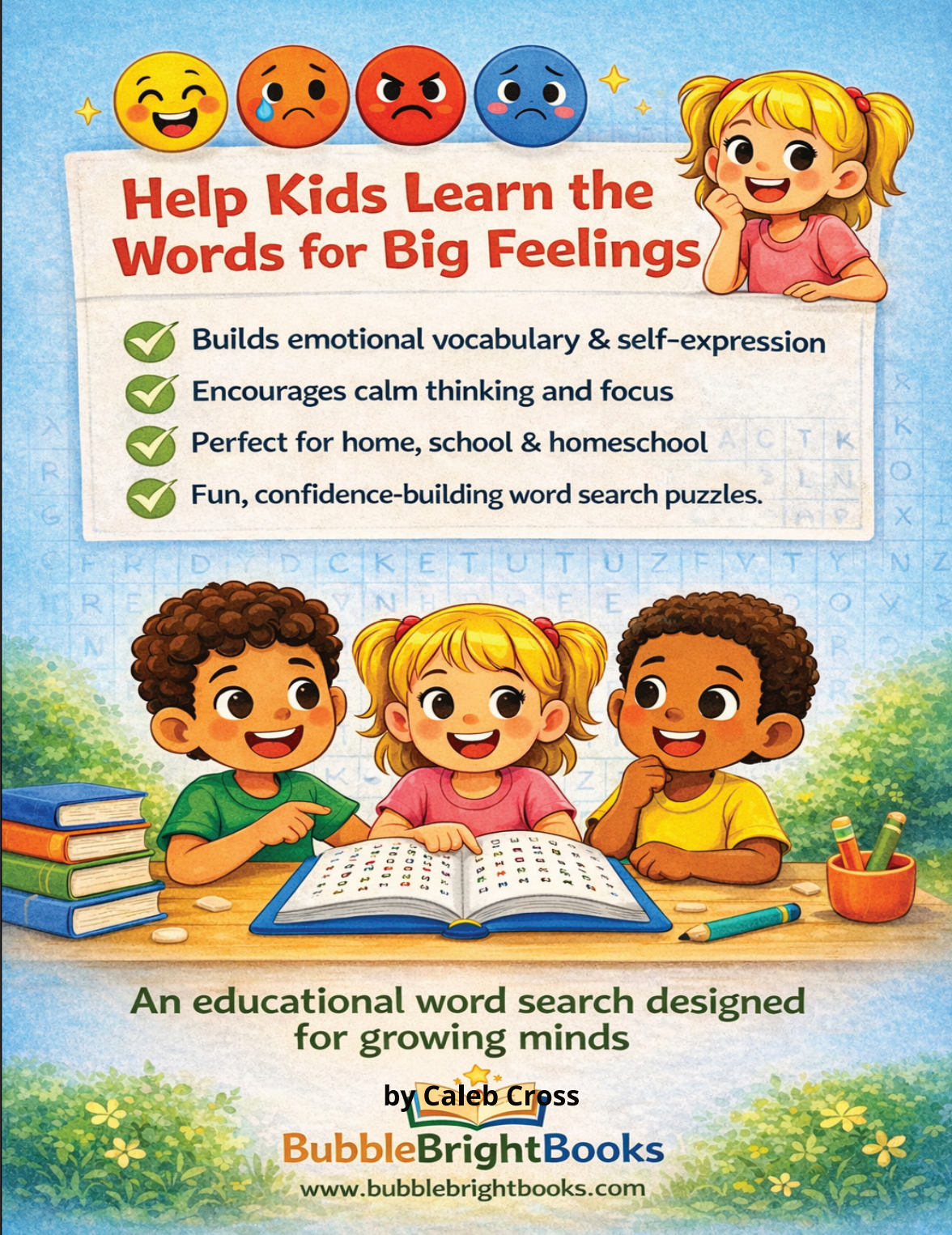 Emotions Word Search Printable Activity Book – Digital Download