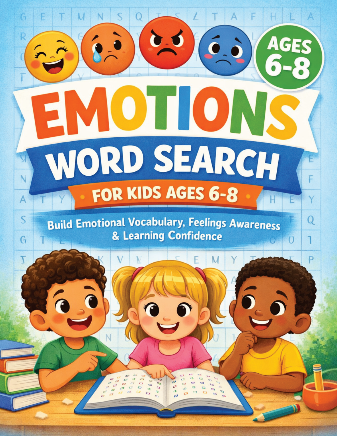 Emotions Word Search Printable Activity Book – Digital Download