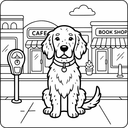 Cozy Dog Friends Coloring Book Print + Digital Bundle