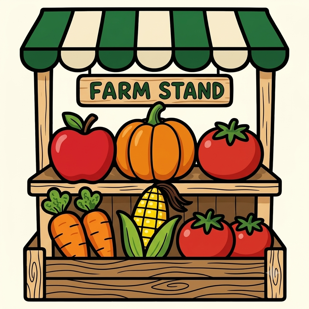 Simple Farm Life Printable Coloring Book — Digital Download
