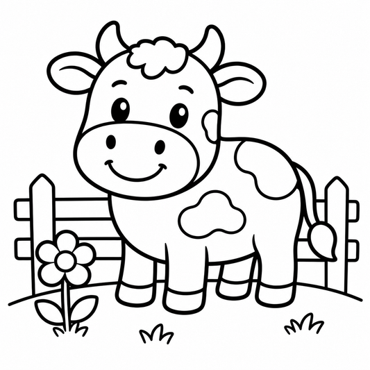 Simple Farm Life Coloring Book Print + Digital Bundle