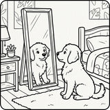 Cozy Puppy Pals Coloring Book Print + Digital Bundle
