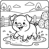 Cozy Farm Friends Coloring Book Print + Digital Bundle