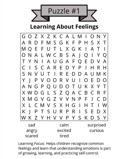 Emotions Word Search