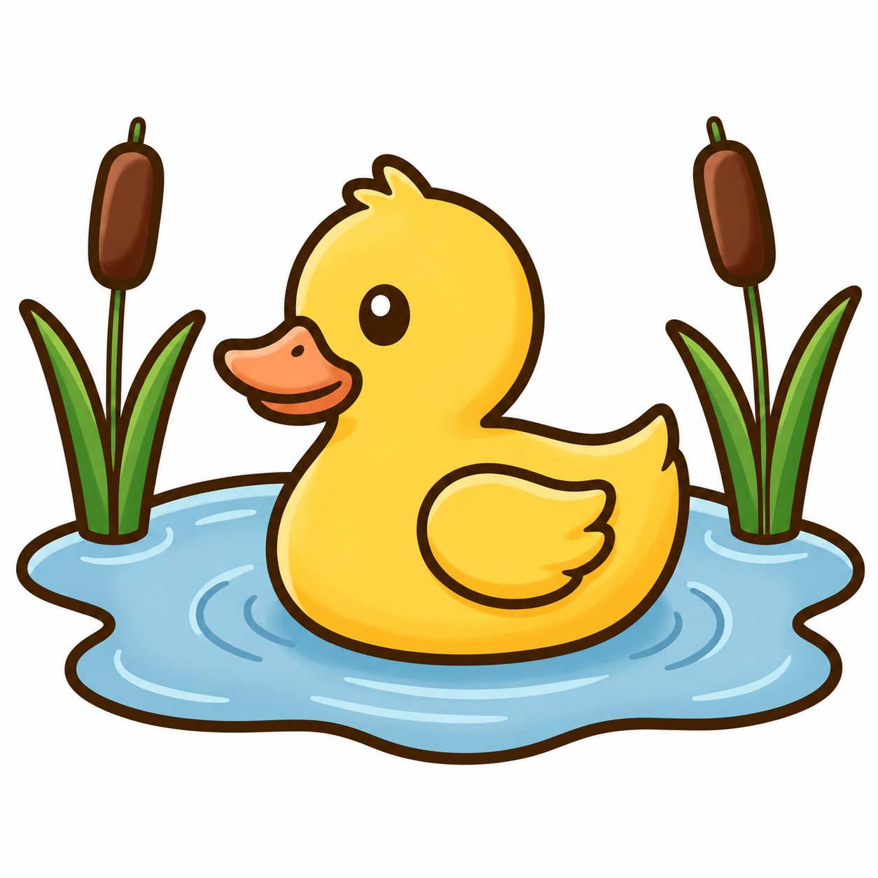 Colored example of the Simple Farm Life duck page