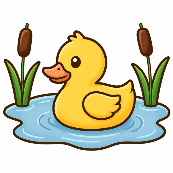 Colored example of the Simple Farm Life duck page
