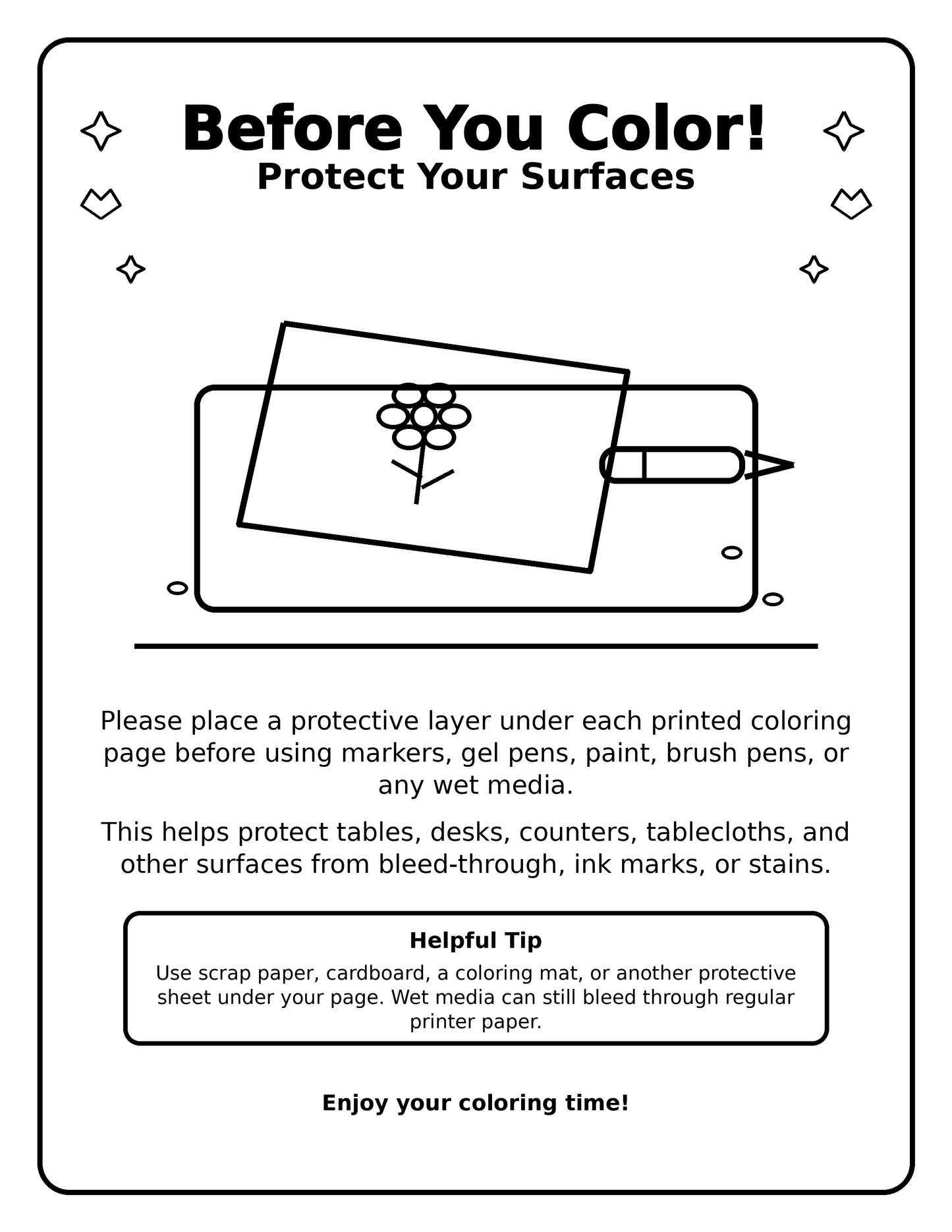 Cozy Career Friends Coloring Book Print + Digital Bundle